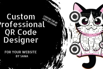 design custom professional qr code with logo in 2 hrs