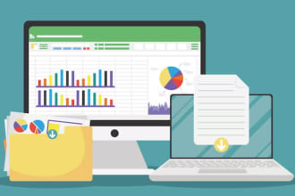 create excel graphs, pivot tables, vlookup and dashboards