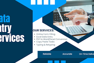 do accurate data entry, form filling, copy paste, web research, and typing work