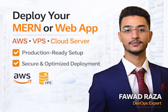 deploy your mern or web app on AWS, vps, or cloud server