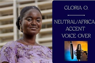 record an african or neutral accent female voice over