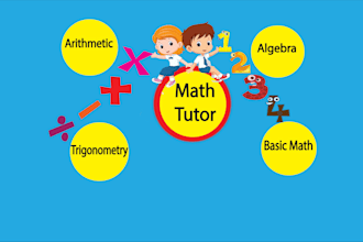 be math tutor for your kids from grade 1 to 10