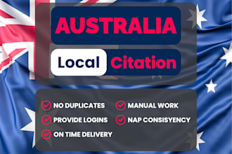 do australia local citation manually