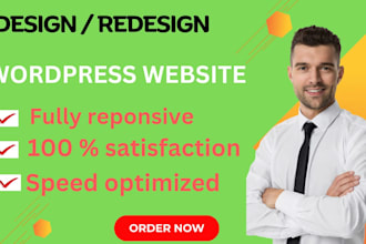 buid clean and modern wordpress website