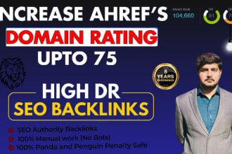 increase domain rating ahref dr with high authority SEO backlinks