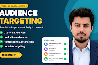 target lookalike, custom audience for remarketing, facebook location ads