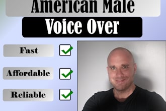 record an american male voice over