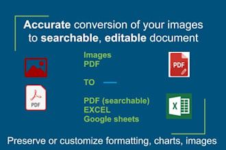 convert scanned images or PDF to excel accurately with formatting