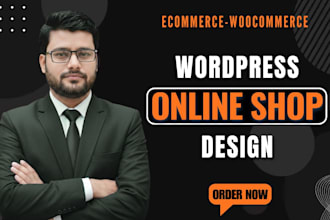 build wordpress ecommerce online store website or online shop design