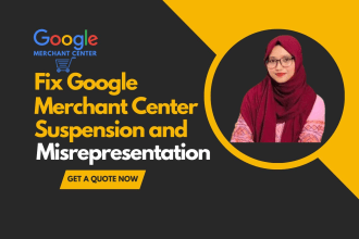 fix your google merchant center suspension and misrepresentation issue