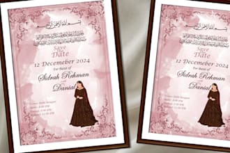 design marriage certificates or invitation card