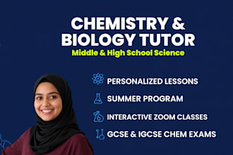 be online biology and chemistry tutor for you