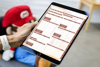 convert your printable planner to digital planner for  ipad, goodnotes