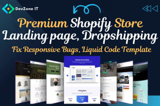 build shopify ecommerce website using shogun, gempages, pagefly, multi languages
