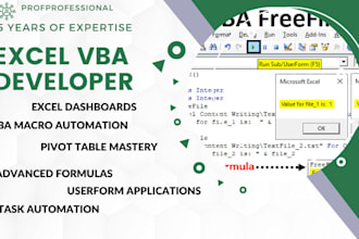 create and automate excel spreadsheets for your business