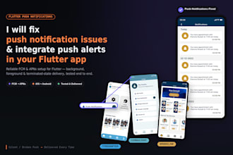 fix push notification issue, integrate push notification or setup fcm in flutter