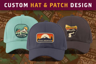 do unique hat patch design for cap beanie badge logo within 12 hours