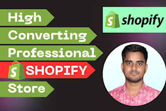 build or redesign the shopify store, shopify website, shopify dropshipping store