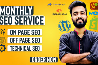 do monthly SEO to boost website traffic and google ranking