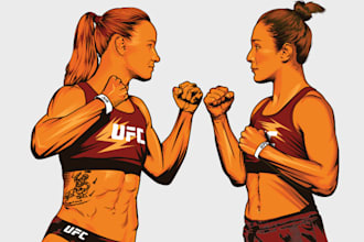 professional vectorization of sports illustrations