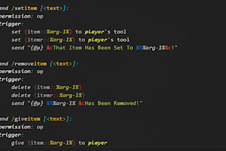 create custom minecraft java plugins and skript projects