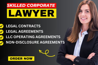 write legal agreements, legal contracts, documents, llc operating, service, nda