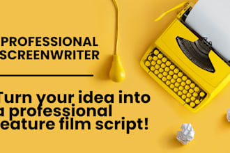 write a professional script for your film or TV pilot