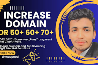 increase domain rating ahrefs dr50 , dr60 and dr70