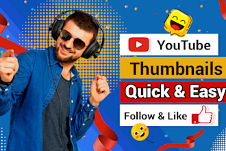 design professional thumbnails for youtube channels