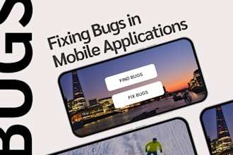 find and fix bugs in react native mobile app