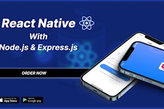 develop ios and android mobile app using expo react native