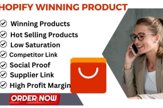 do shopify product hunting or product research