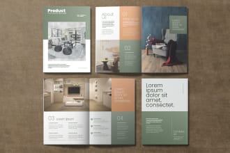 design brochure, booklet, catalog and annual report in print or digital format