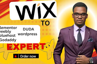 clone develop wix website on elementor bluehost weebly ionos hostinger godaddy