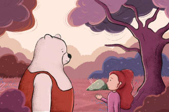 draw children story book illustration and cover