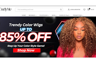 design profitable hair extension website beauty website hair care website
