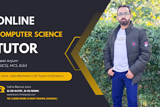 teach computer science subjects upto bachelor level