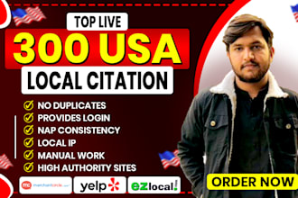 do top 300 USA local citations and directory submissions