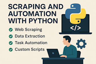 provide python web scraping and automation services