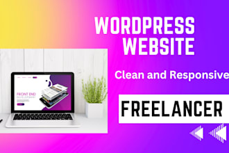 wordpress responsive website single page