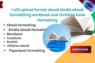 upload publish format ebook kindle ebook formattting workbook christian book