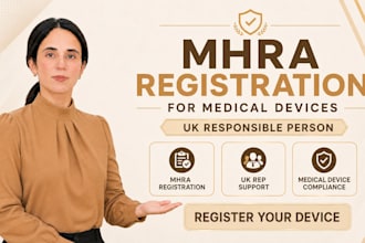 complete mhra registration and UK responsible person services