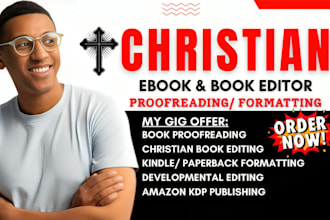 do christian book proofreading and editing book formatting christian book editor
