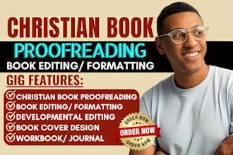 proofread, edit and format your christian book for amazon kdp, book cover design
