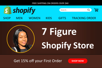 create shopify website development, build ecommerce website shopify dropshipping