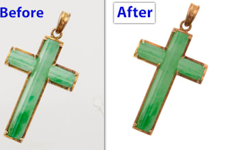 do professional jewellery clipping path background removal and  retouching
