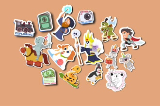 create awesome sticker, label, logo and patch desigs for you
