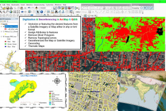 do digitizing georeferencing and mapping in qgis arcmap