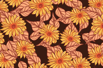 design seamless textile patterns and floral patterns