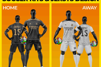 make soccer football jersey uniform design for you